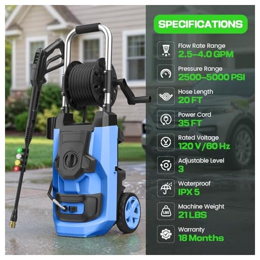 Imdot 5000 PSI Pressure Washer with Adjustable Gun