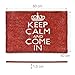 Relaxdays – Felpudo Keep Calm and Come In para la Entrada de...