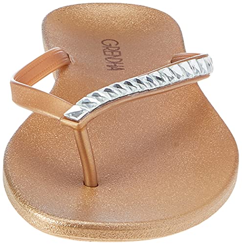 Rasteira Uba Brilha, Grendha, Feminino, Dourado, 37