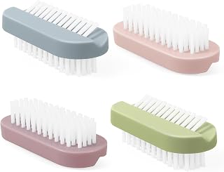 Larbois Heavy Duty Nail Brush Set - 4PCS Two-Sided Deep Cleaning Scrubber for Fingernails, Hands, Feet & Toes, Men Women