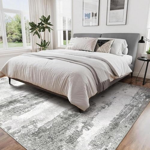 Tapis de chambre lavable et doux format 120x170 pour un salon cosy moderne