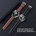 Kompatibel für Samsung Galaxy Watch 3 45mm Bands 2 Pack, für Galaxy Watch 46mm band/Gear S3 Frontier Classic armband, Breite 22mm Leder Schnellverschluss Damen Herren Uhrenarmband(Schwarz+Braun)