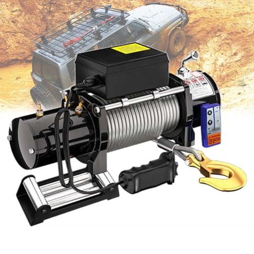 Winche eléctrico portátil de 2000 lbs 12V/24V dual miniatura 1