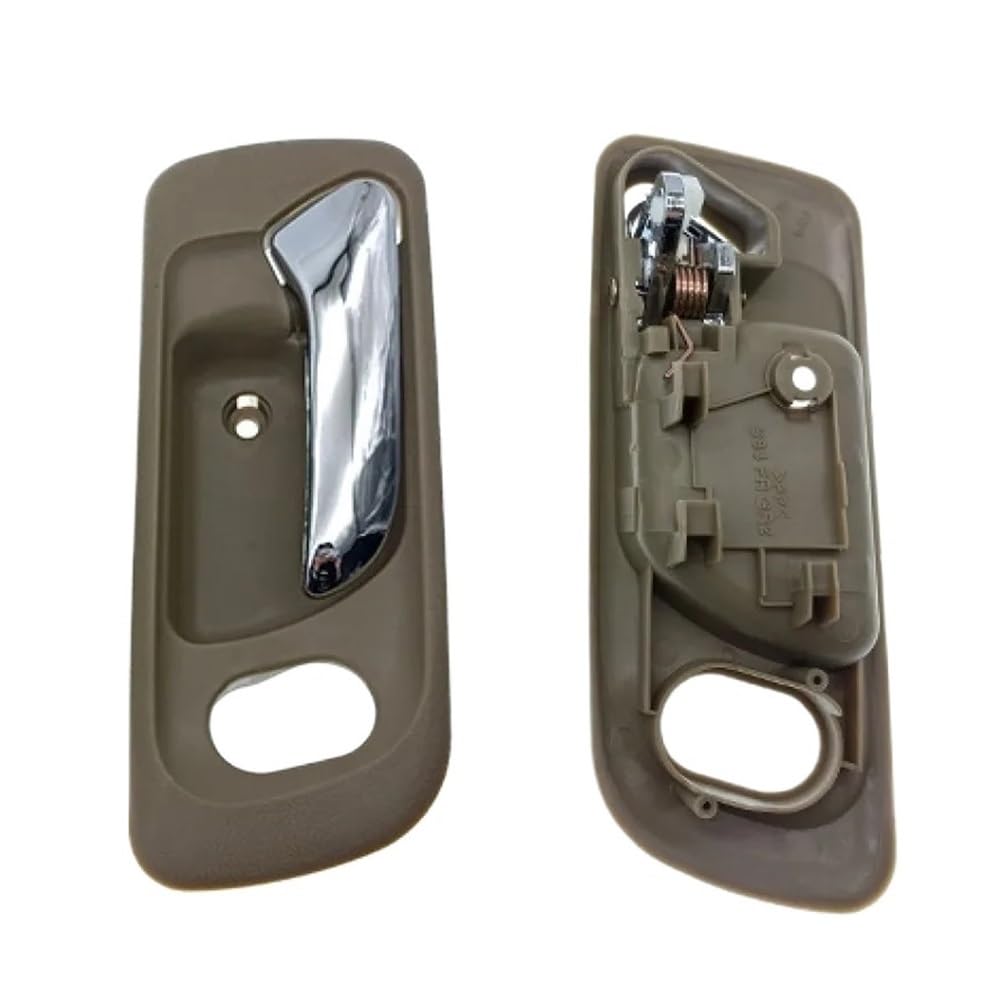 BIKKJBK Car Vehicle Door Handle Car-Styling Chroming Beige Car Interior Door Handle for Accord CG1 CG5 CF9 1998-2002 Inner