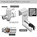 Stainless Steel Cloth Diaper Sprayer Kit by Easy Giggles - Handheld Bidet Spray for Toilet with Brushed Nickel Finish and Complete Accessories
