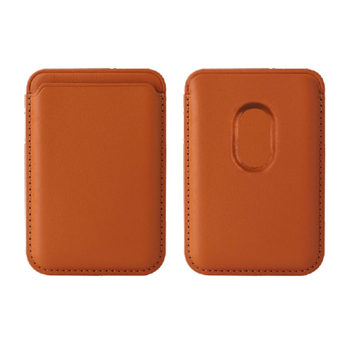 Tykee™ Mag-Safe Leather Wallet Pouch Compatible for iPhone 12/13/14/ Min/Plus/Pro/Pro Max - Unisex Magnetic Case Credit/Debit Card ID Holder with RFID Blocking, Brown