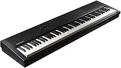 Piano Digital Kurzweil KAE1 88 Preto Teclas Pesadas Ação de Martelo Polifonia 128 Vozes Biblioteca KORE 1.0 Conectividade Bluetooth USB-MIDI Sistema de Som 30W