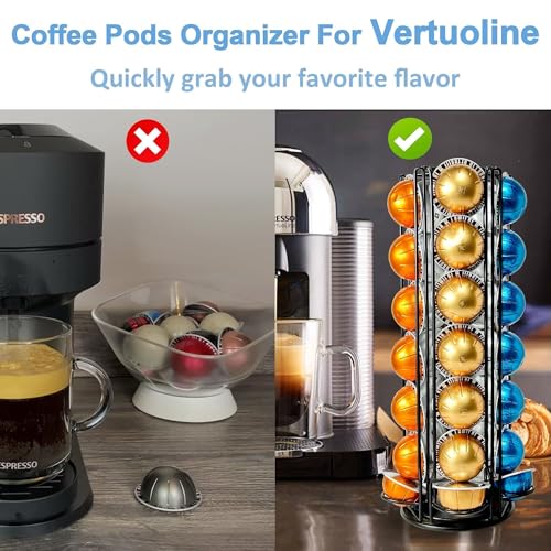 Support à dosettes de café WROBIC rotatif en acier robuste de qualité