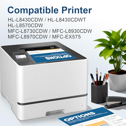 Image of TN635 TN635XL Toner Cartridge Set Compatible for Brother TN635XL Toner MFC-L8930CDW Toner TN 635XL TN635 Use for HL-L8430CDW HL-L8430CDWT HL-L8570CDW MFC-L8730CDW MFC-L8970CDW MFC-EX575 Printer 4 Pack