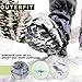 Outerfit Ice Cleats for Shoes and Boots Men and Women, Overshoe Non-Slip Crampons with Zinc Coated Steel Coils, Shoe Spikes for Snow and Ice, Snow Cleats, Ice Grips for Hiking, Fishing, Walking