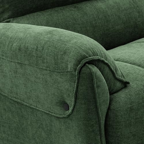 Image of Wakefit Sofa Set | 5 Year Warranty | Sofa 3 Seater, 3 Seater Sofa for Living Room, Wooden Sofa Set, Couch Sofa for Living Room - Naxos(Velour : Green)