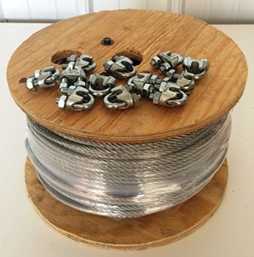 Steel Aircraft Cable 250' 1/4