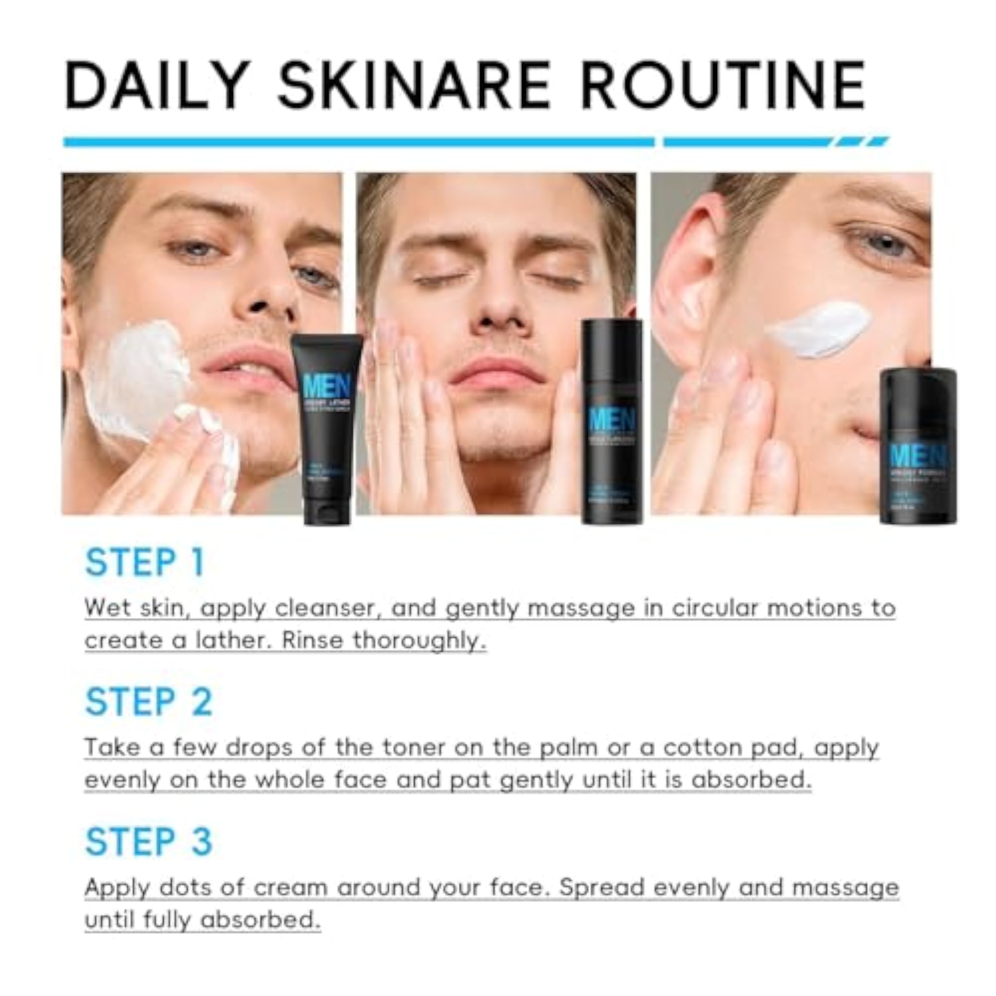 Men's Skincare Set Firming Tightening Moisturizer