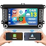 【Android Autoradio mit DAB/DAB+】DAB-kompatibel: Hikity Android Autoradio für vw polo unterstützt DAB/DAB+-Empfang und enthält DAB-Antenne. DAB-Frequenzbereich 170-240MHz, SMA-Antennenschnittstelle (5V-Ausgang), Empfangsempfindlichkeit -99dBm.