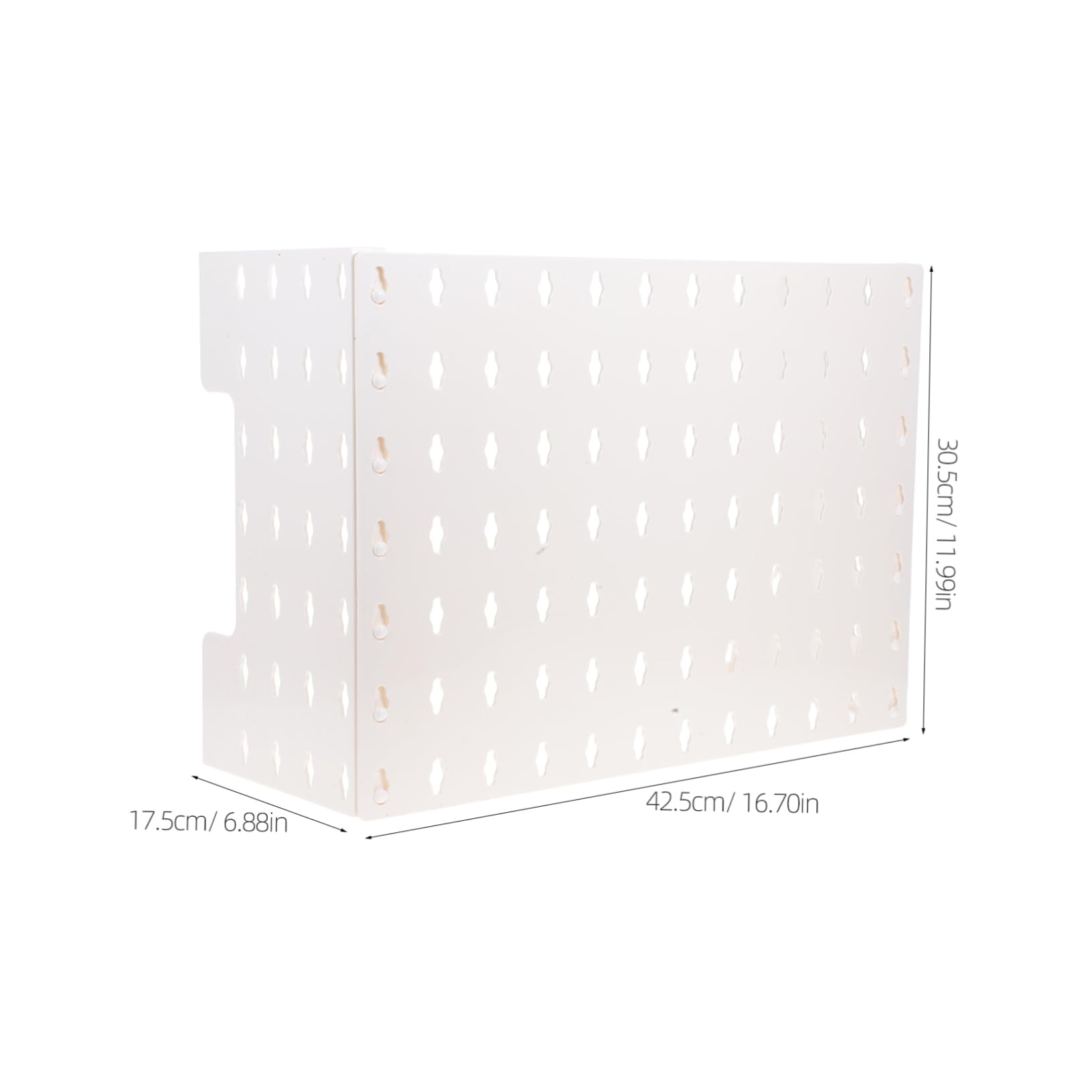 Pannello Forato Piccolo da Parete in Plastica Bianco