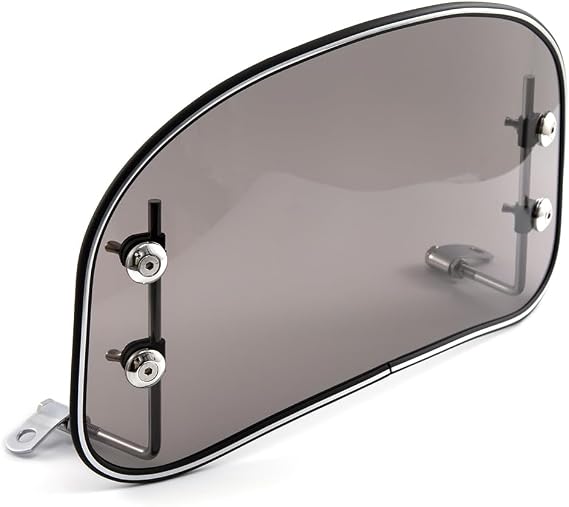 Scooter Windshield Motorcycle Windscreen Universal Wind Deflector Screen Windshield Spoiler Air Deflector (Gray)