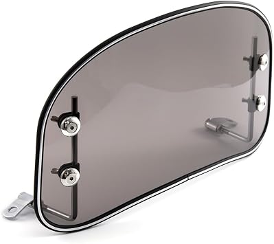 Scooter Windshield Motorcycle Windscreen Universal Wind Deflector Screen Windshield Spoiler Air Deflector (Gray)