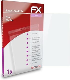atFoliX Plastic Glass Protective Film compatible with Zoom F8n Pro Glass Protector, 9H Hybrid-Glass FX Glass Screen Protector of plastic