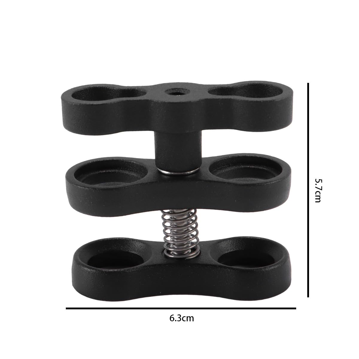 Riven 4 Stück Aluminium Kugelklemme Halterung, Kugelklemme Unterwasserhalterung, für Unterwasser-Tauchen Licht Arme Tray System