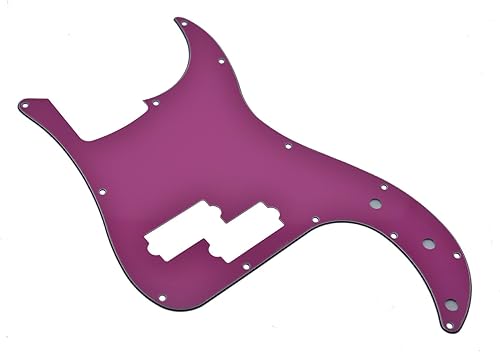 Miniatura 17 de KAISH Golpeador estilo P Bass de 13 agujeros, placa de rasguño PB para bajo P Bass de precisión, fabricado en EE. UU./México, color tortuga oscura