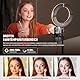 NEEWER 8 Tisch Ringlicht 18W Stark Leistung mit Ständer & Handyhalter, Circle Selfie Ring Licht kompatibel mit iPhone Streaming Vlog, Videokonferenz Videolicht Set für Laptop Computer Zoom Call, RH8B