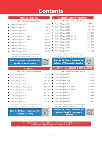 Image of Oswaal CBSE 10 Previous Years Papers | Year-wise: Solved Papers (2017-2026) for Class 10 | Includes 2026 Papers (Delhi & Outside Delhi)- fully solved|NCERT & Competency-based questions| For 2027 Exam