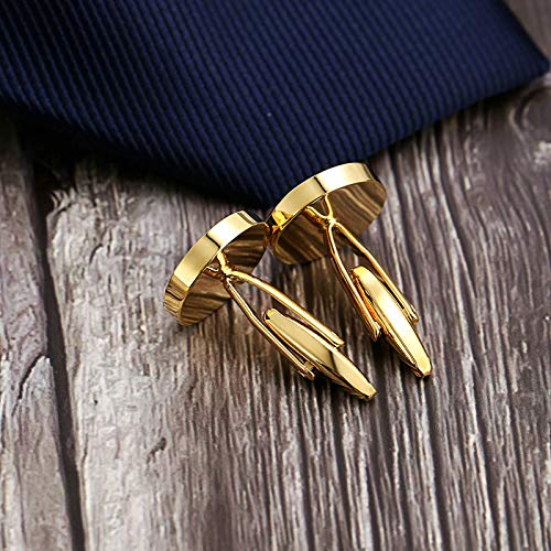 Mancuernillas para Hombre Set de Boda Acero miniatura 5