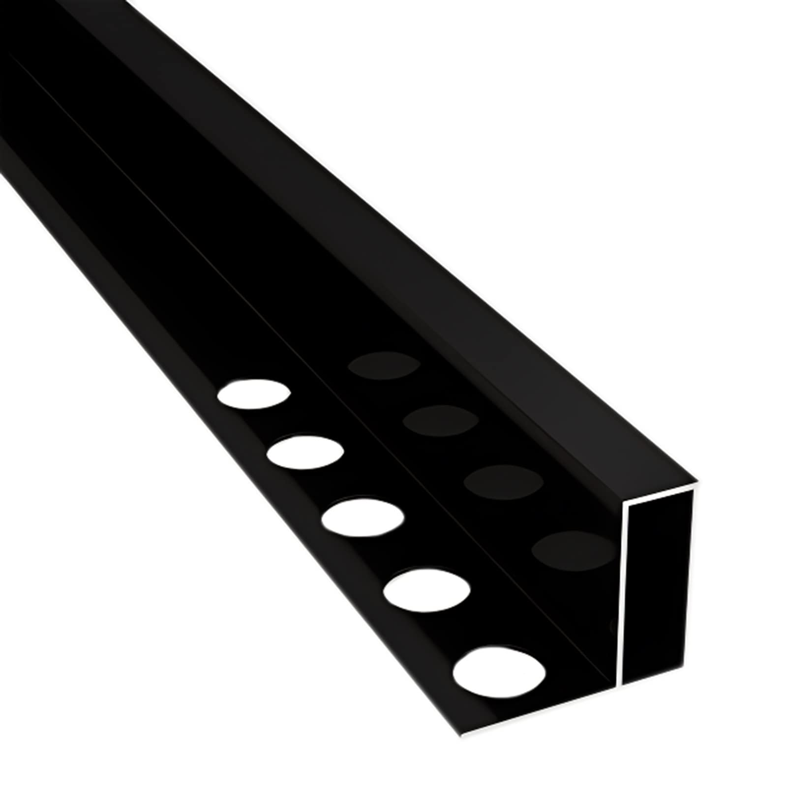 Remys Black Lightweight L Shape Carpet/Floor Edge Trim,Doorway Floor Transition Strip, For Kitchen Bedroom Bathroom, 35In/ 39In/ 47In / 51In/ 57In Long(,90Cm/35.4In)