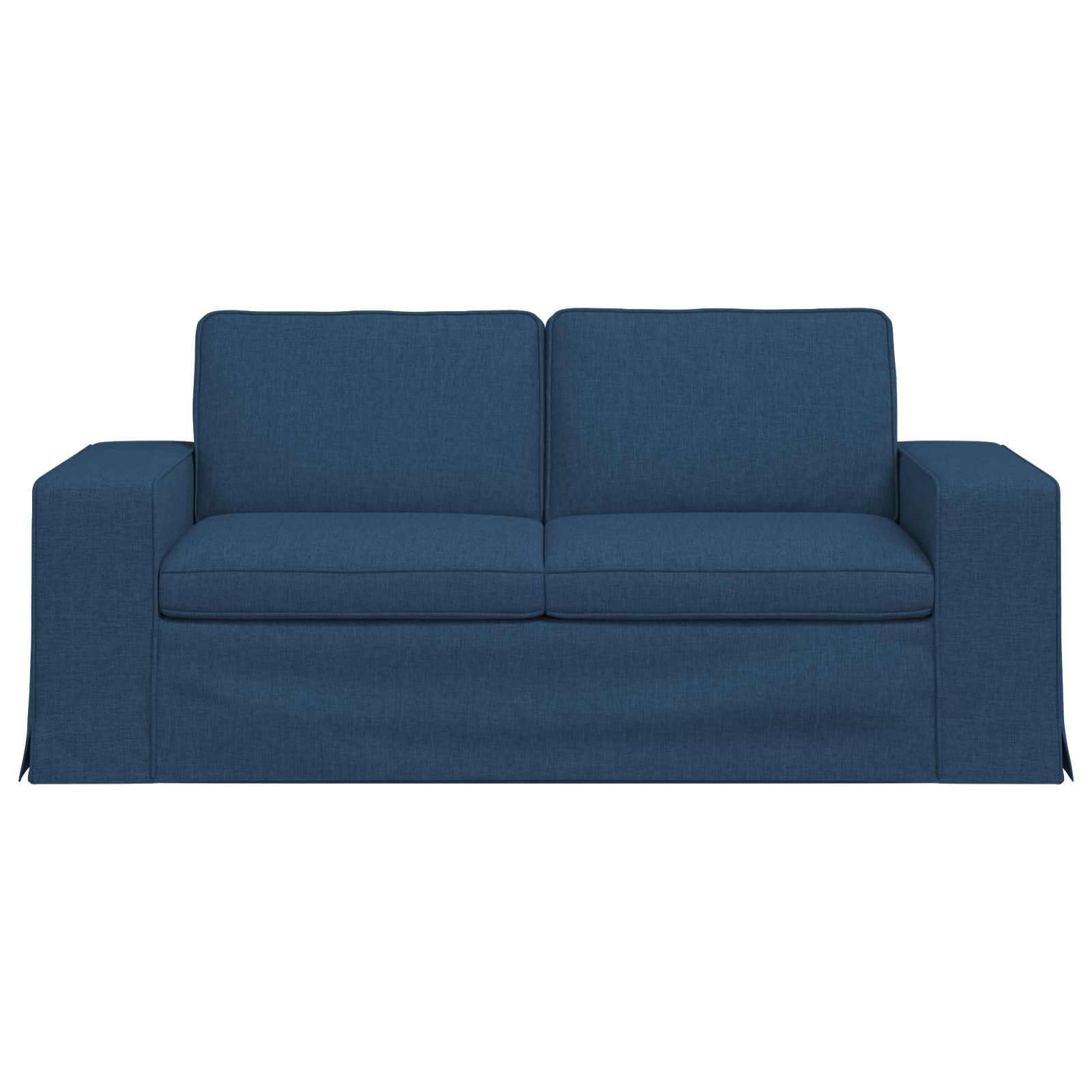 Gecheer Divano Moderno in Tessuto, Design Minimalista Blu con Struttura Metallica, 182x80x82 cm, Modulare e Componibile, per Soggiorno, Salotto o Stanze Multifunzione