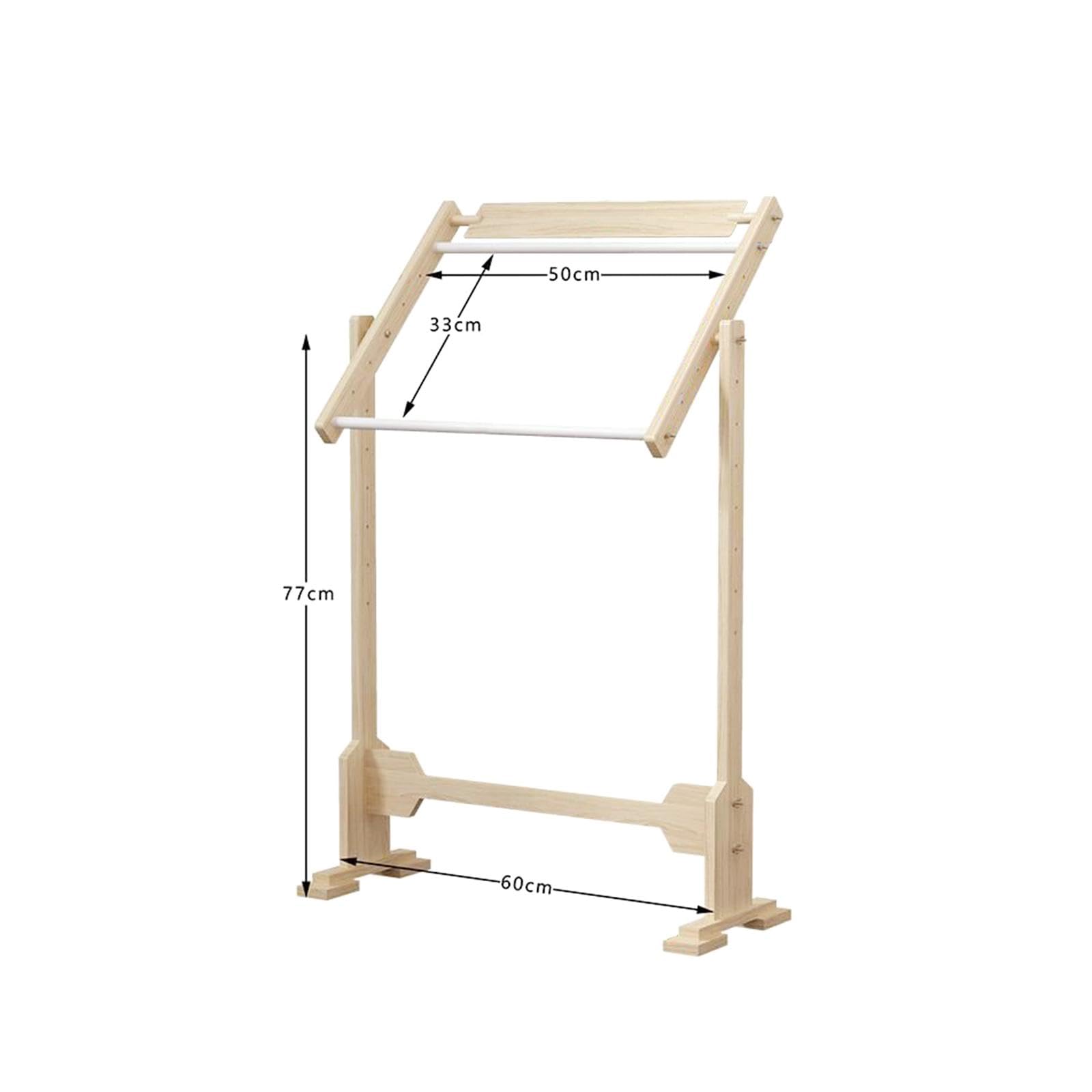 Cadre à Broder Au Point de Croix, Tambour à Broder, Support de Couture Réglable, en Bois Naturel, Surface Lisse, Idéal pour Les Loisirs Créatifs. M Wo