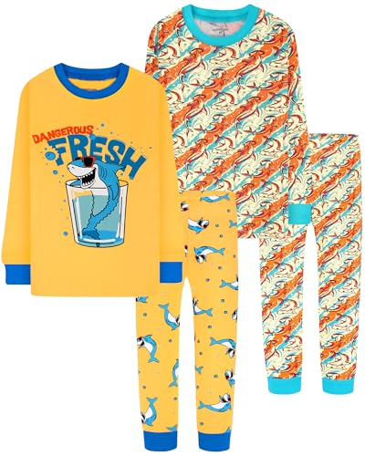 DAUGHTER QUEEN Boys 100% Cotton Long Sleeve Pajamas Size 18Months-12Years