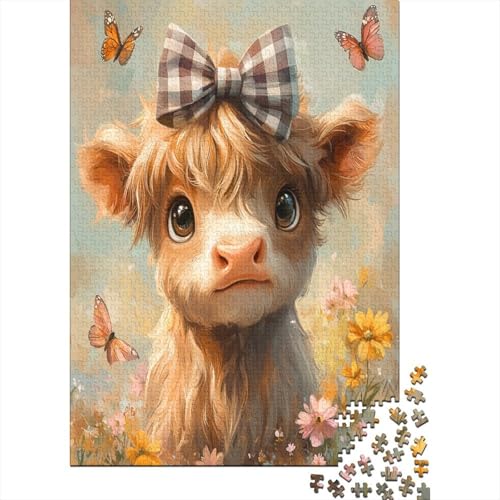 Puzzle de vaca de Highland de 1000 piezas, un desafío imposible de 70x50cm para adultos 2