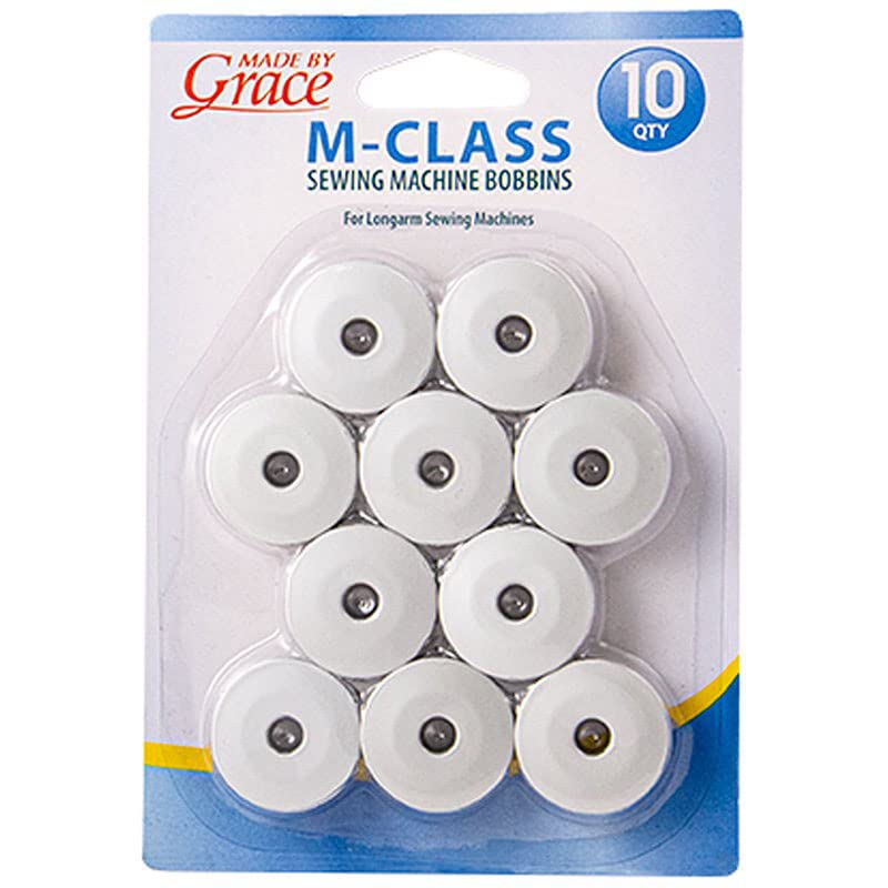 The Grace Company M Class Bobbins for Longarm Quilting Machines | Large M Class Quilting Bobbins | Bobbins for Quilting Long Arms | Grace Quilting Machine Bobbins M Class