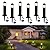 MOON-DE-AGE 6 Pack Low Voltage Landscape Pathway Lights, 12V LED Bollard Light IP67 Waterproof, Outdoor Driveway Walkway Wired Lights (Included Connector) - Yard Garden Lawn, 2700K Warm White