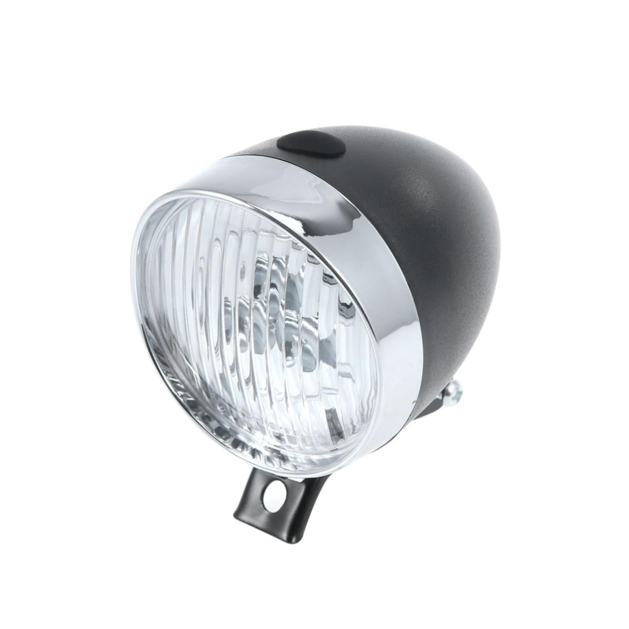 BESTonZON 1Set Retro Vintage LED Bike Headlight Cycling Light for Mountain Bikes Operation Elegant Design for Night Riding Black Bike Accessory