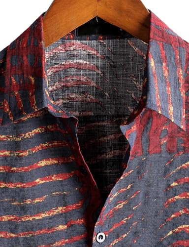 Image of VATPAVE Mens Casual Hawaiian Floral Shirts Short Sleeve Button Down Tropical Shirts Beach Summer Shirts