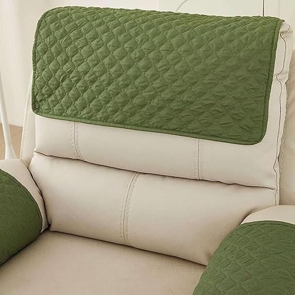 Copribraccioli Divano 3 Pezzi Con Tasca - Rivestimento Antiscivolo Per Poltrone E Sofà, Bianco - Foto 10