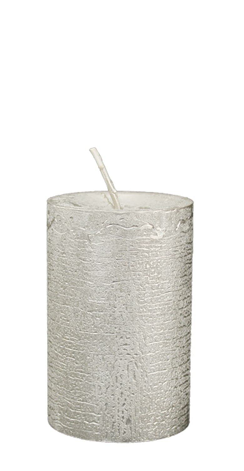 INNA-Glas Flathead Candle LAURENTINA, Pearl, 3.5"/9 cm, Ø2.3/5,8 cm, 30h