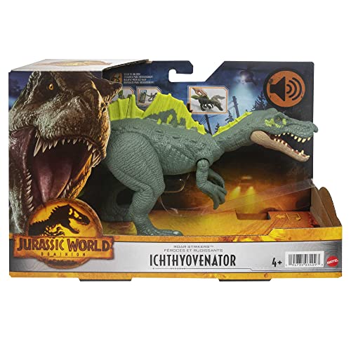 Dinosaurio Ichthyovenator juguete interactivo Jurassic World Dominion Mattel HDX44 sonido 6