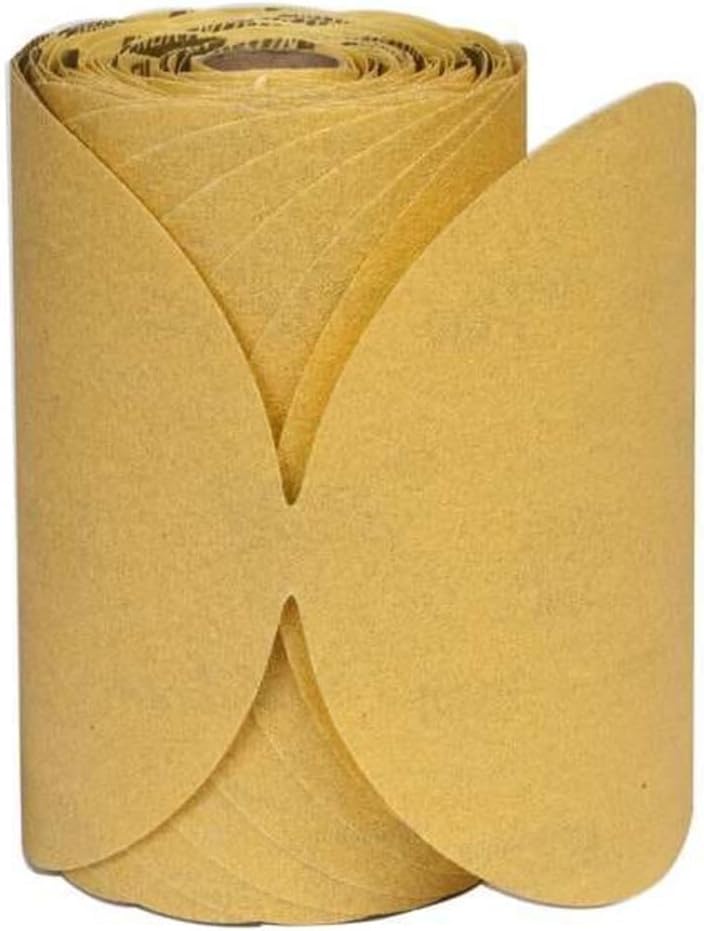 Norton 662611-83820 Gold Reserve 6" P220B PSA Disc Roll, (100 Discs/Roll)