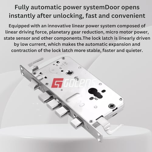Image of Golens X65 Luxury Smart Door Lock | 8 Ways Unlocking |3D Face ID| Fingerprint | Mobile App | RFID Card | PIN | OTP | Mechanical Key |Camera Technology| Keyless Entry Digital Lock (2 Year Warranty)