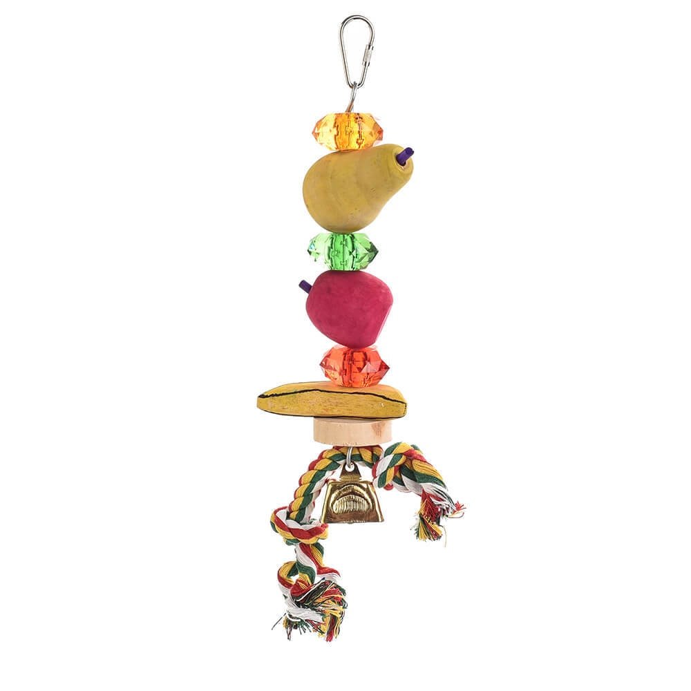Busy Bagel Chew & Preen Hanging Parrot Toy — view 11