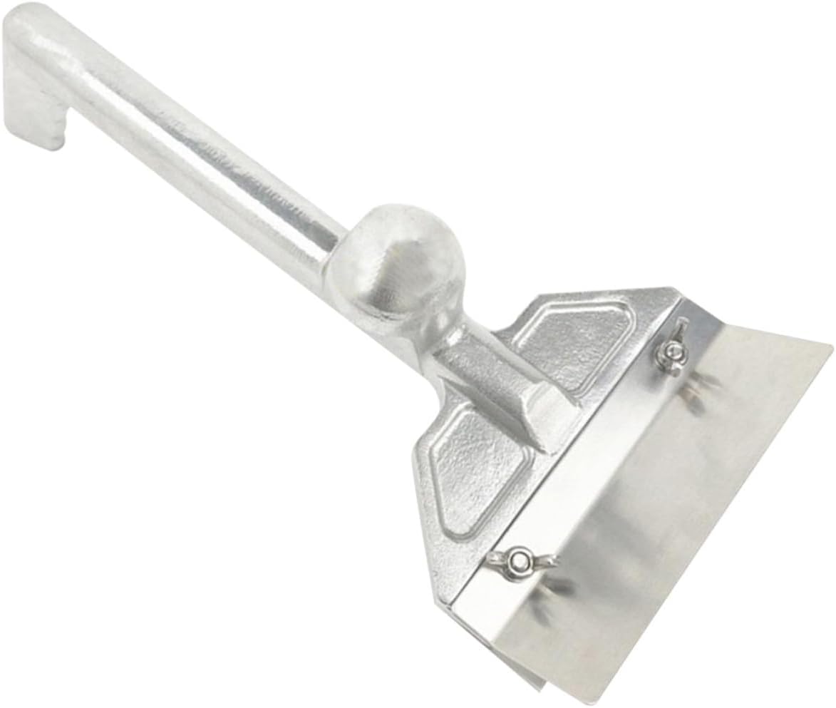 BBQ Steak Scraper Heavy Duty Stainless Steel Cooking Scraper for Griddle Easy Burnt Food Removal Griddle Accessories