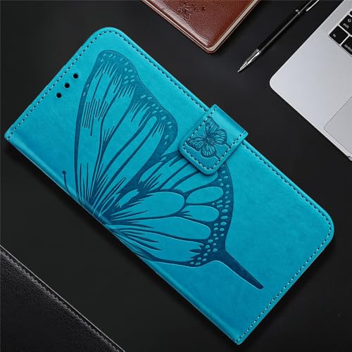 Étui en cuir Google Pixel 7 Pro or rose premium à rabat papillon - 6