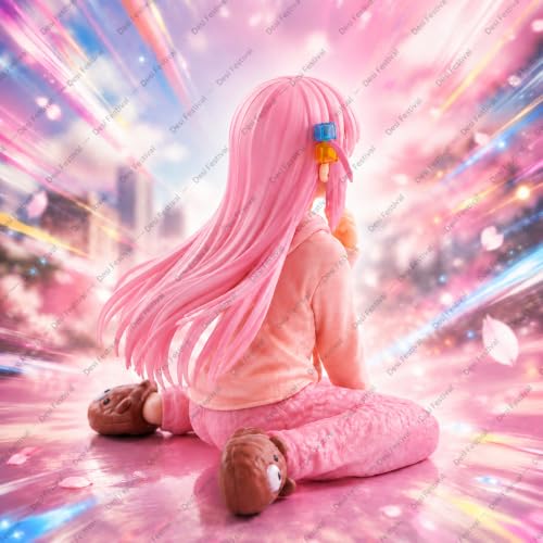 Image of Hitori Gotoh Premium Action Figures Collectible for Office Desk, Study Table, Car Dashboard, Decoration for Anime Lovers, Fans, Kids, Collectors