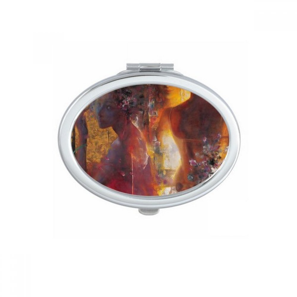 Miroir compact fleurs de pêcher pour des retouches maquillage impeccables