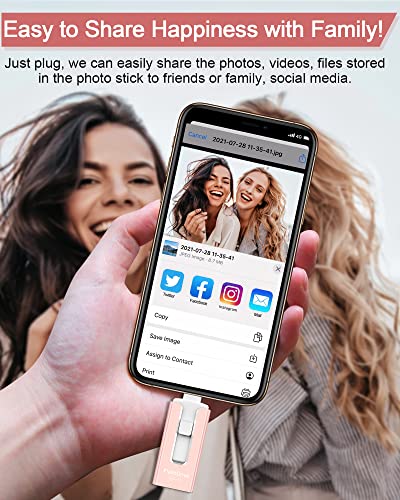 Sunany Usb Flash Drive 256 Gb For Phone And Pad, High Speed External Thumb Drives Usb Memory Storage Photo Stick For Save More Photos And Videos (Pink) #TOP7