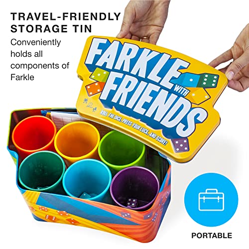 image for Brybelly Farkle with Friends - 1-6 Player Dice Game for Family Game Ni