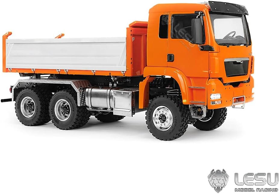 TOUCAN RC HOBBY LESU TGS 1/14 RC Hydraulic Dump Truck 6x6 Metal Remote Control Dumper Car Model for Ages 14+