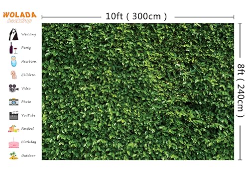 Fondo Fotográfico Verde 10x8FT para Estudio y Eventos miniatura 4